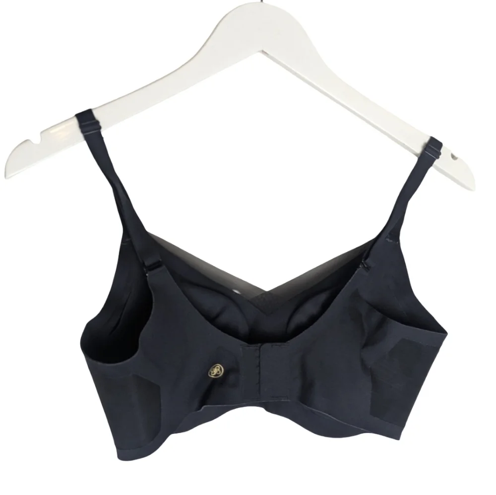 Honeylove Crossover Wireless Bra Small Midnight Black - Picture 4 of 8